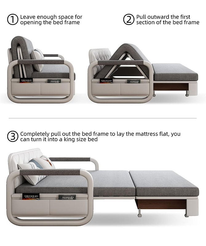 🔥 [FREE SHIPPING] Modern Convertible Sofa Bed