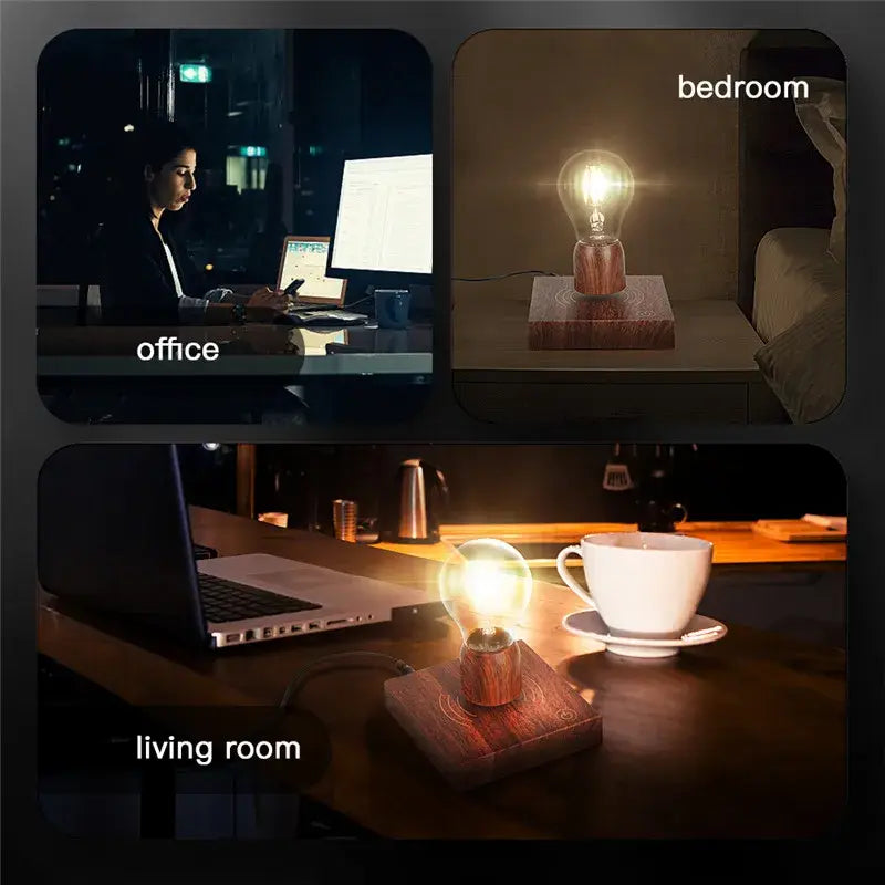 Levitating Wireless Charging Lamp