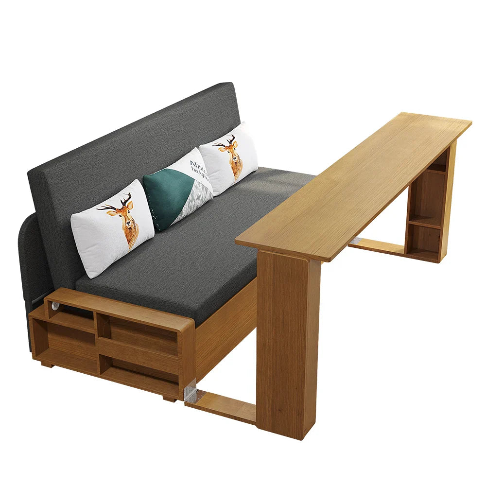 Multifunctional Folding Wood Sofa Bed